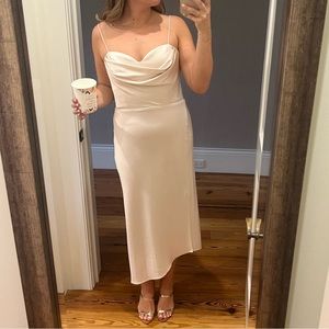 Alice + Olivia Kiyoko Dress Champagne Size 12